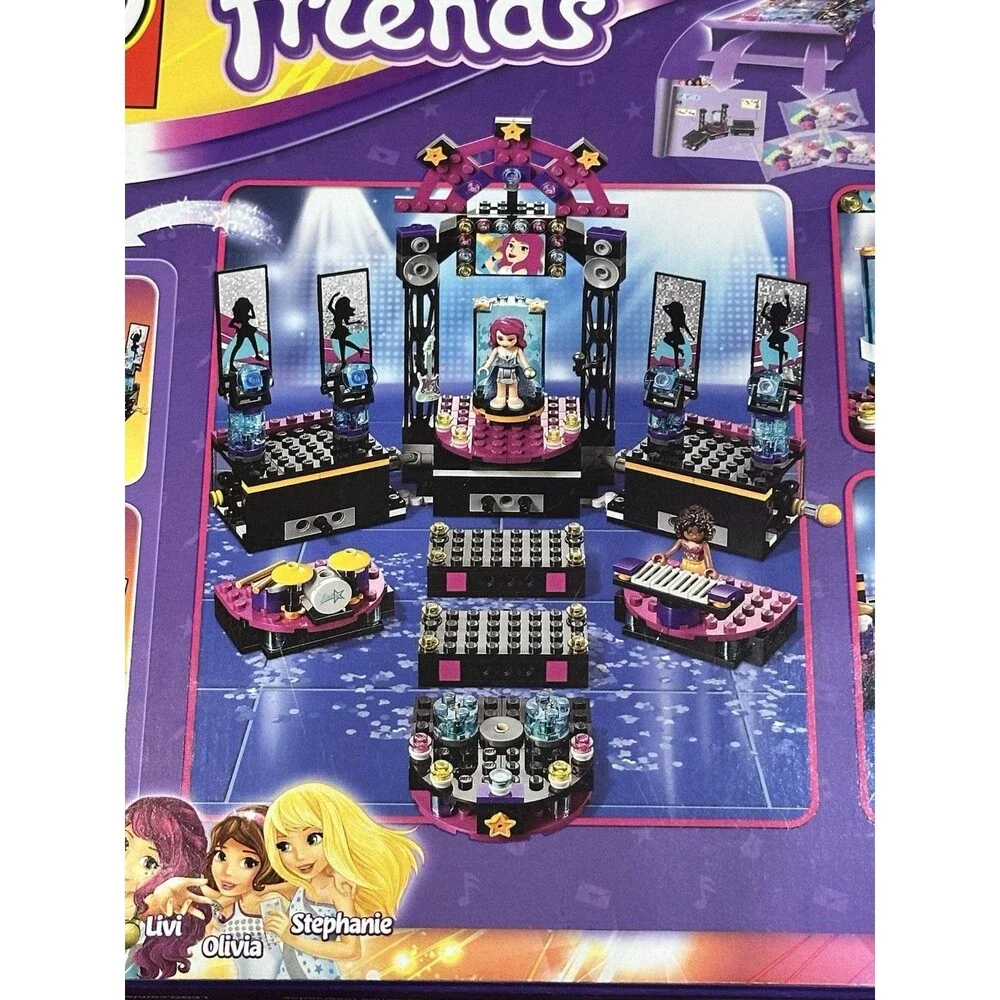 LEGO Friends 41105 Pop Star Show Stage 446-Piece Building Toy Kit - New & Sealed